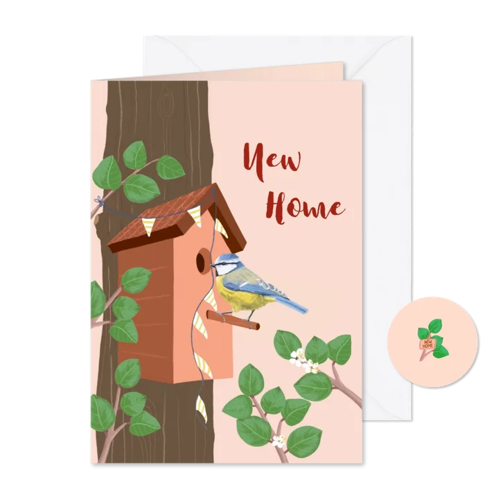 Uitnodiging housewarming pimpelmees