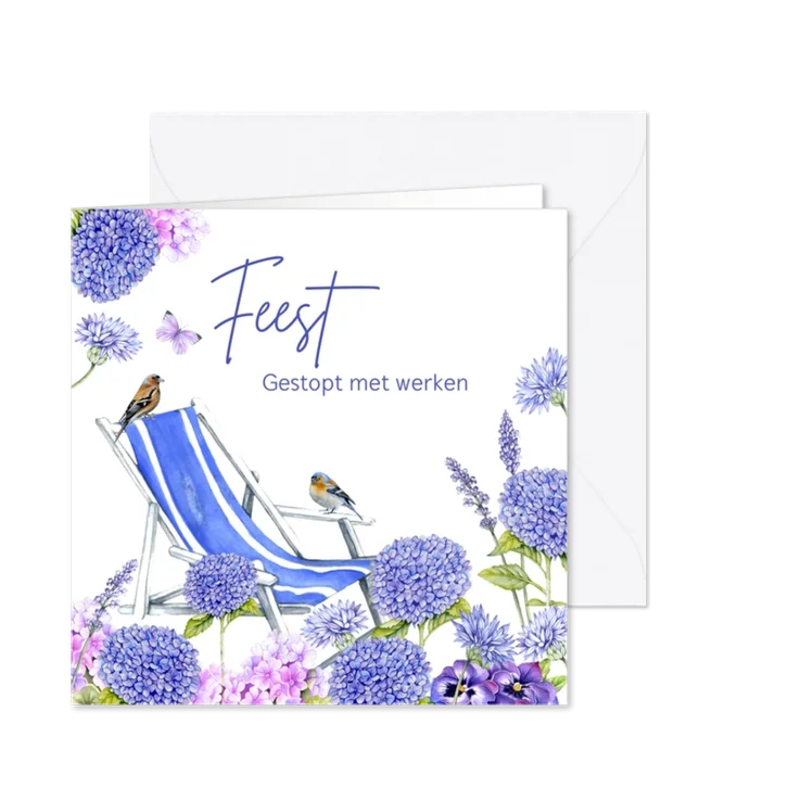 Uitnodiging pensioen ligstoel