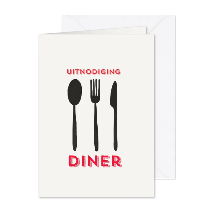 Uitnodiging Spoon Fork Knive