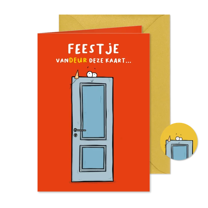 Uitnodiging vandeur deze kaart...