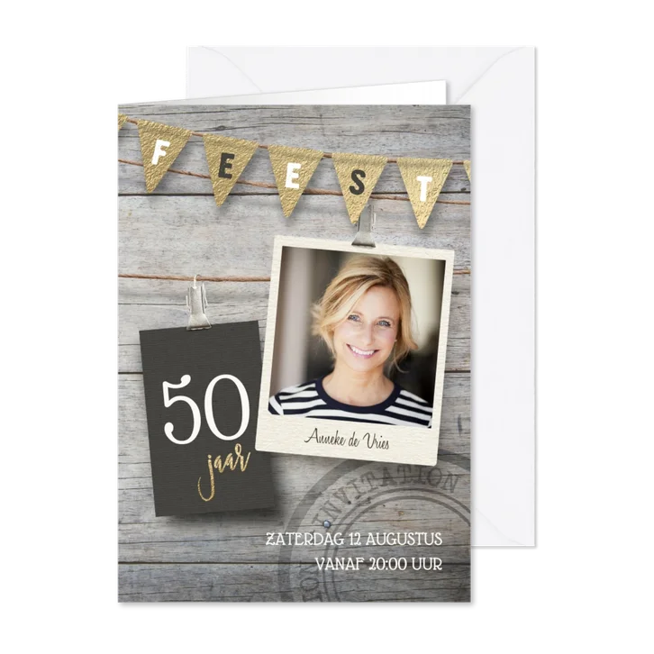 Uitnodiging verjaardag 50