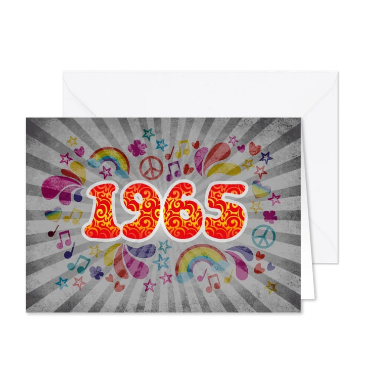 Uitnodiging verjaardagsfeestje 1965