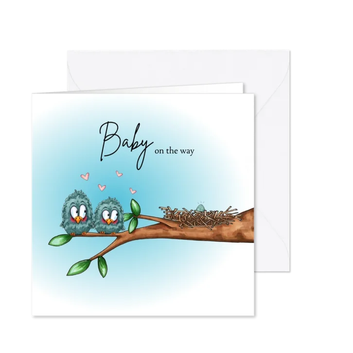 Uitnodiging vogels met ei in nestje