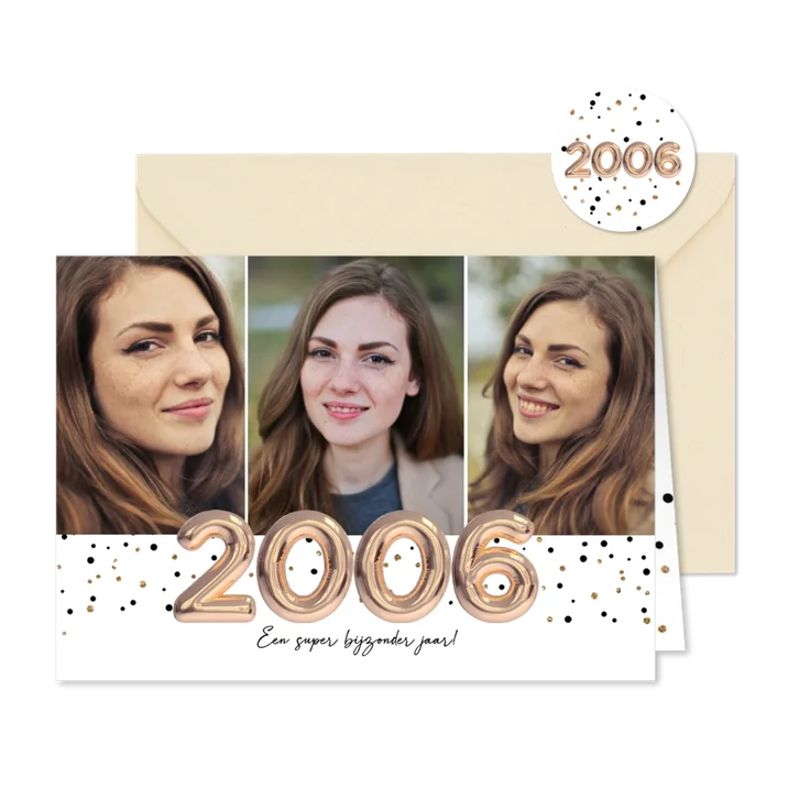 Uitnodiging voor 20 jaar feest jaar 2006