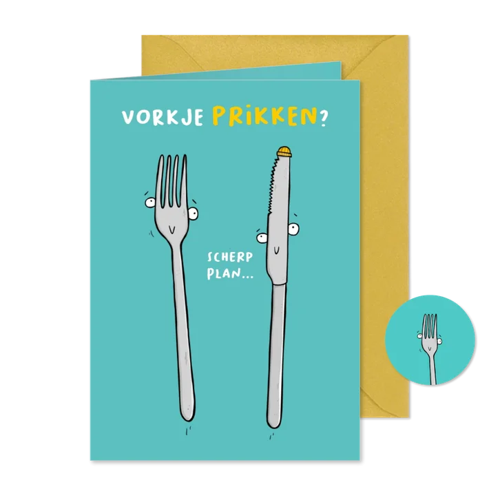 Uitnodiging vorkje prikken?