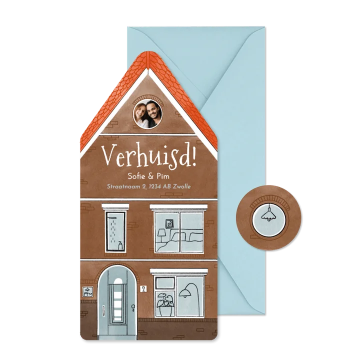 Verhuiskaart jaren 30 woning huisvorm
