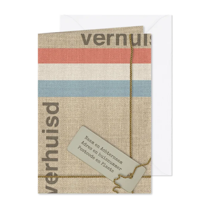 Verhuiskaart Jute en touw