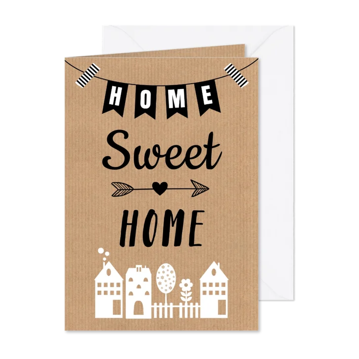 Verhuiskaart kraftlook huisjes slinger