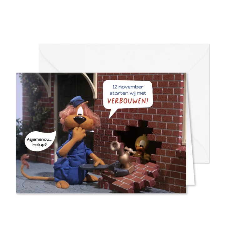 Verhuiskaart Loeki de Leeuw gaat verbouwen