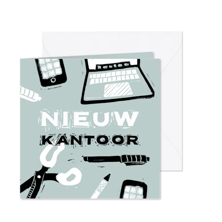 Verhuiskaart nieuw kantoor