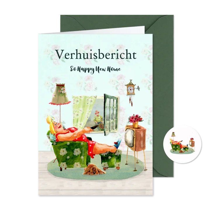 Verhuiskaart so happy new home