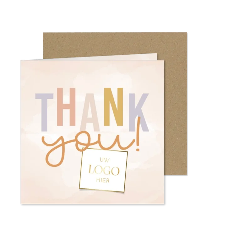 Vrolijk zakelijke kerstkaart 'thank you!'