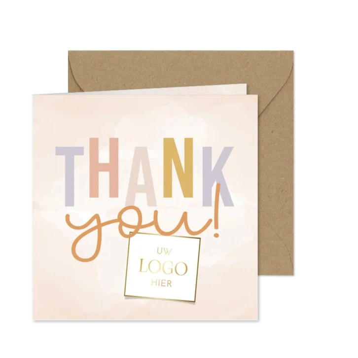 Vrolijk zakelijke kerstkaart 'thank you!'