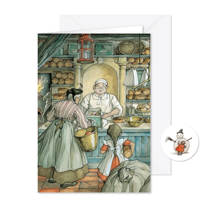 Zakelijke kerstkaart Anton Pieck bakkerij