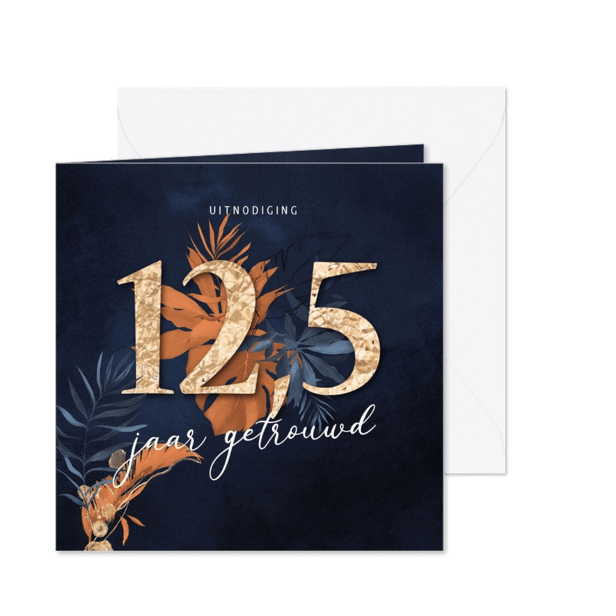 12-5 huwelijk - velvet botanisch - Kaartimpressie