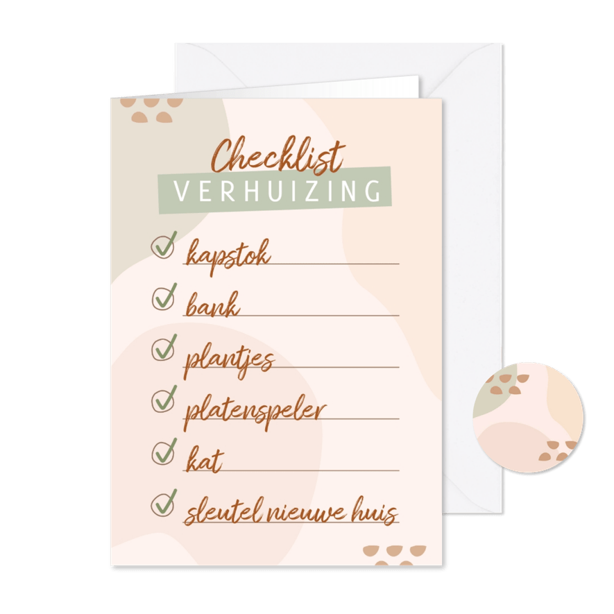 Adreswijziging verhuischecklist - Kaartimpressie