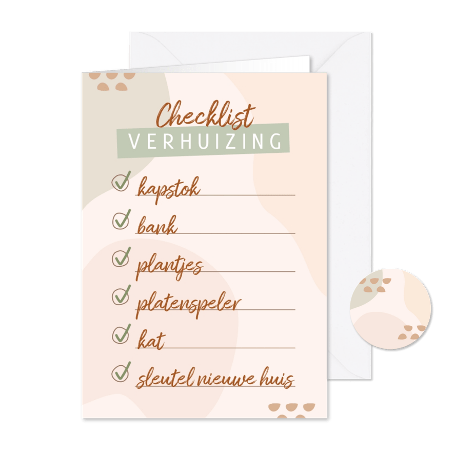 Adreswijziging verhuischecklist - Kaartimpressie