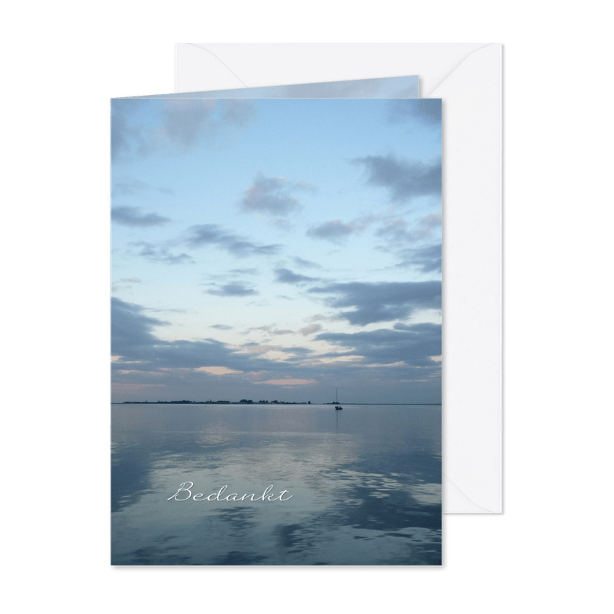 Bedankt water - zee landschap - Kaartimpressie