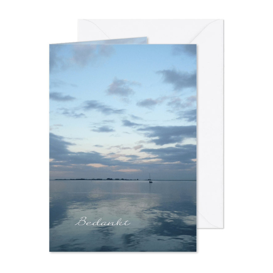 Bedankt water - zee landschap - Kaartimpressie