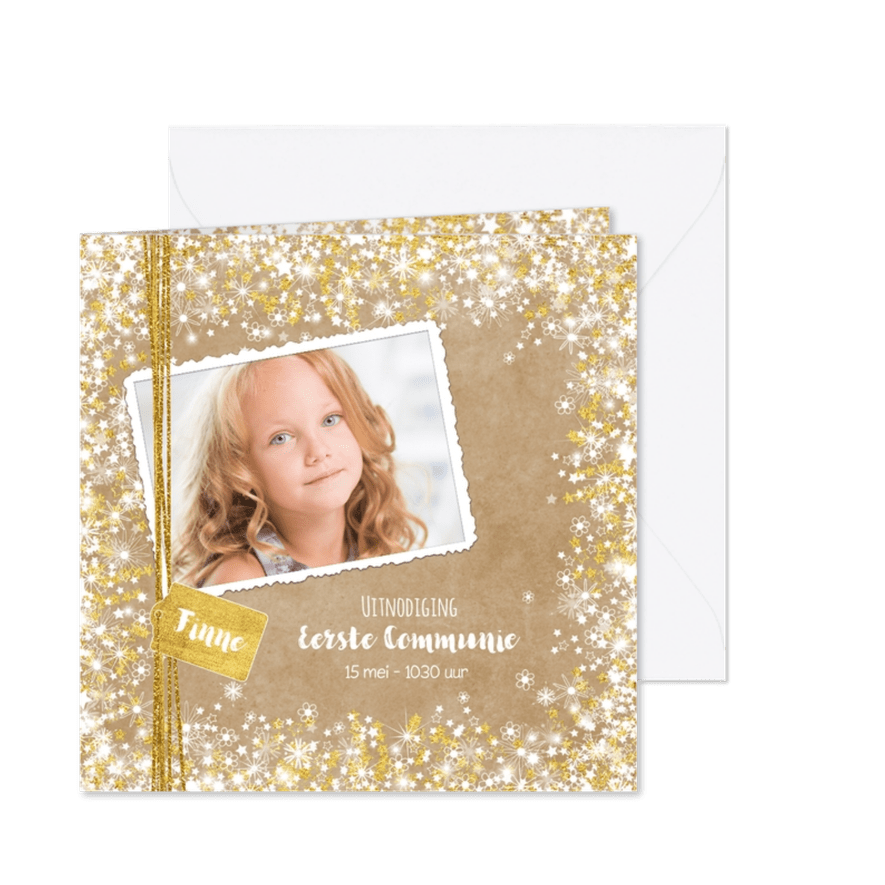 Communie of lentefeest sfeervol romantisch kraft foto - Kaartimpressie