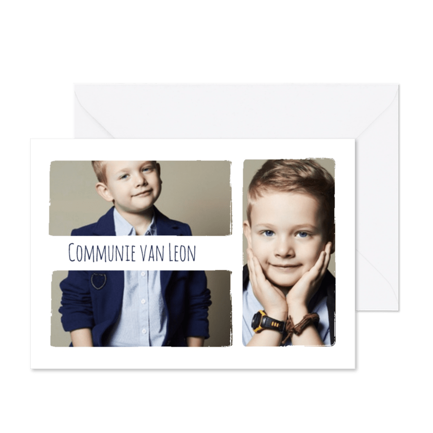 Communiekaart 3 foto's - BK - Kaartimpressie