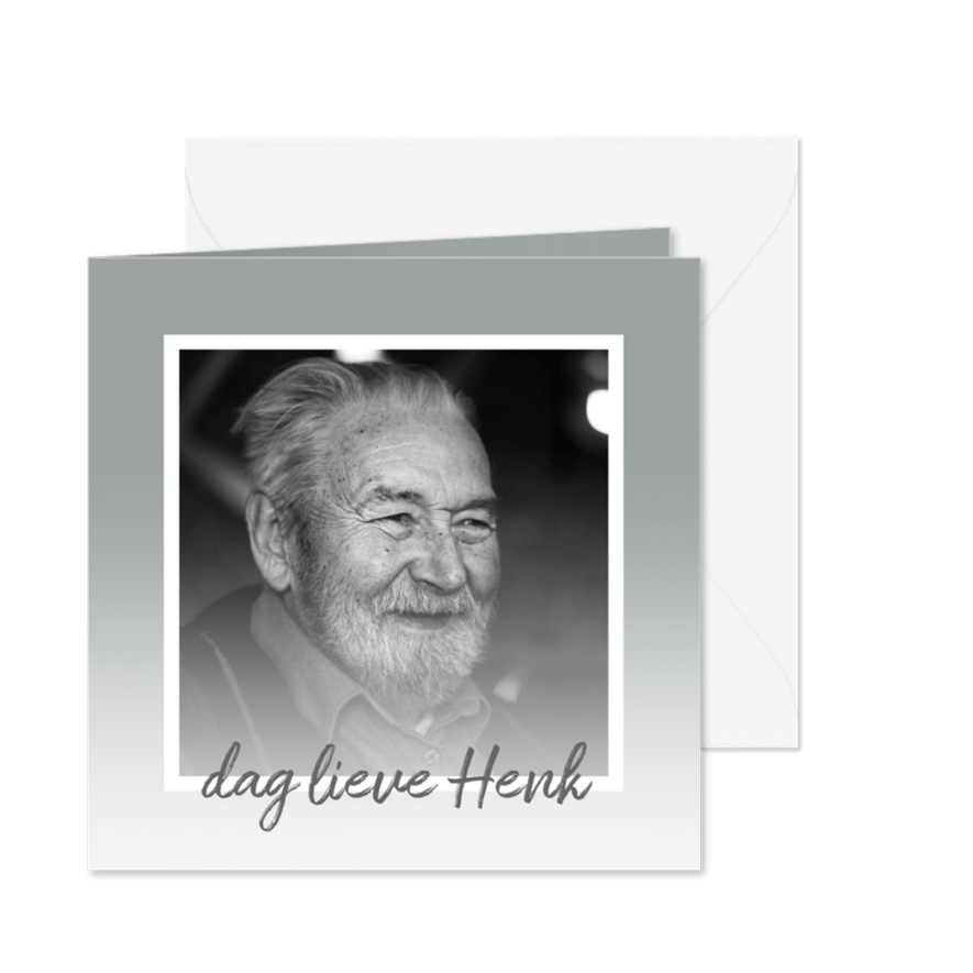 Condoleance - rouwkaart foto + waas - Kaartimpressie