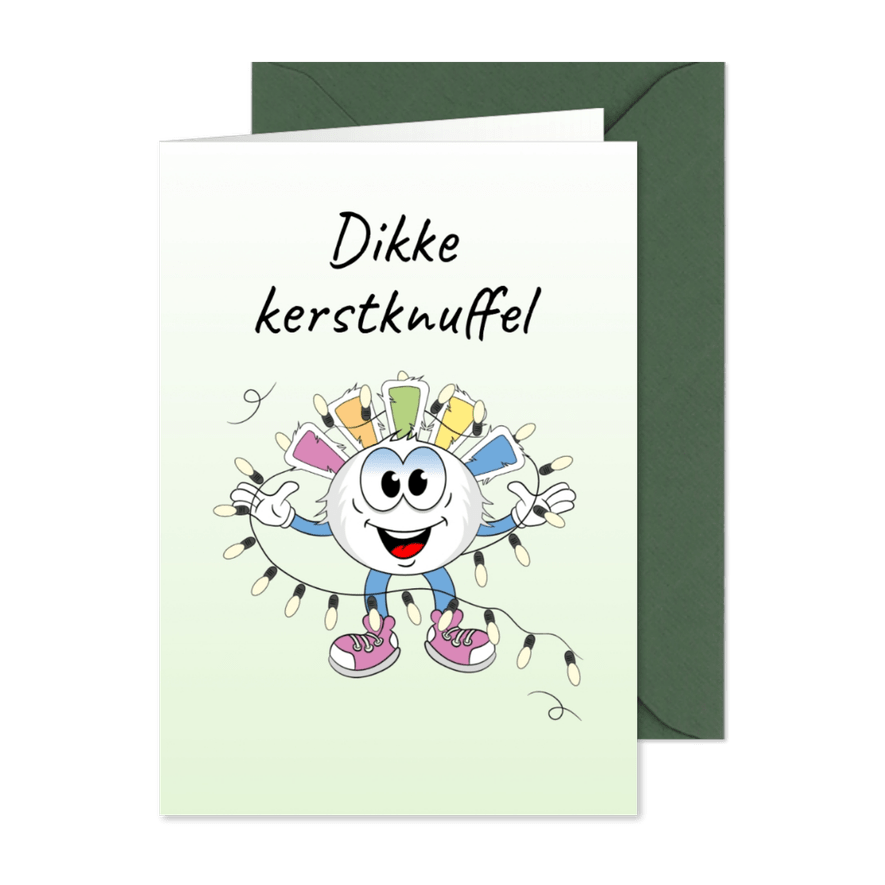 Dikke Kerstknuffel - Kaartimpressie