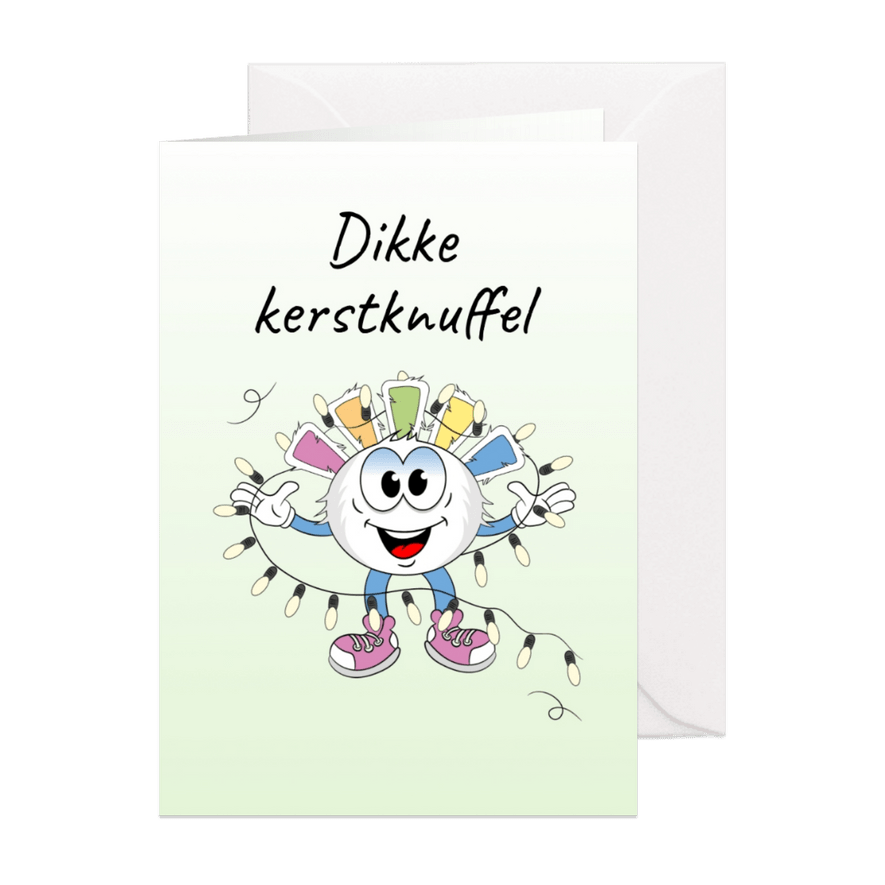 Dikke Kerstknuffel - Kaartimpressie