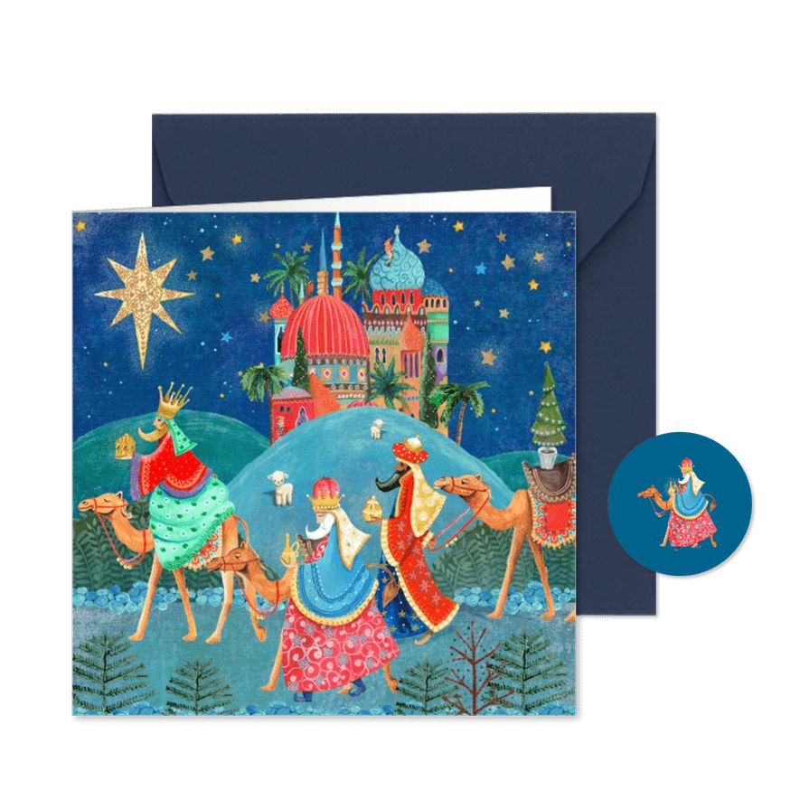 Drie Koningen kerstkaart - Kaartimpressie
