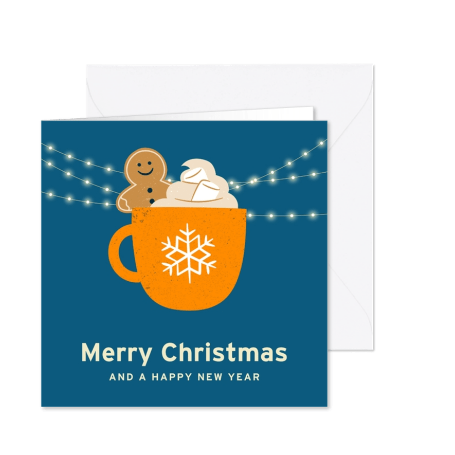 Een grappige kerstkaart in wintersfeer - Kaartimpressie