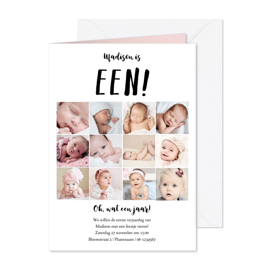 Eerste jaar Kinderfeestje Fotos - Kaartimpressie