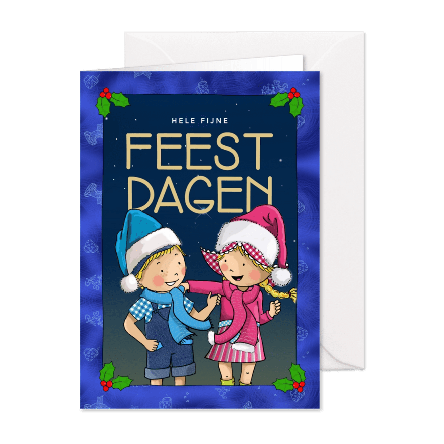 Fien & Teun Hele fijne feestdagen samen - Kaartimpressie