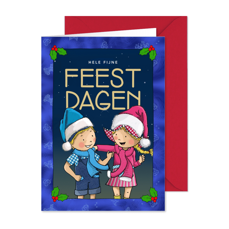 Fien & Teun Hele fijne feestdagen samen - Kaartimpressie