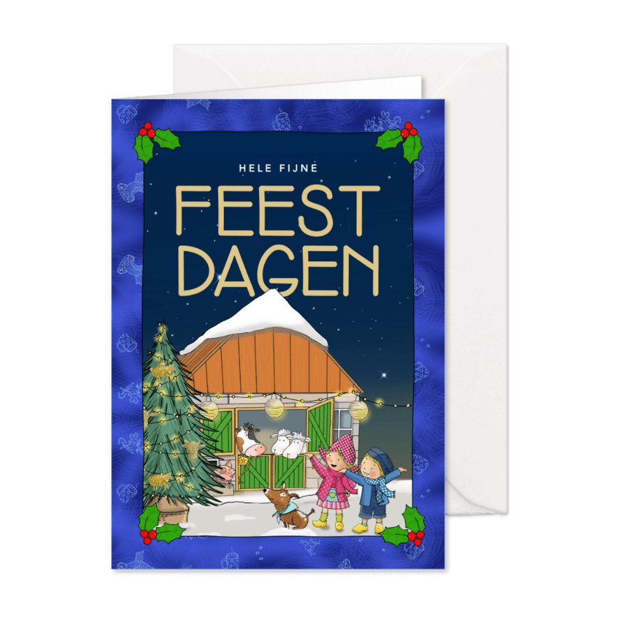 Fien & Teun Hele fijne Feestdagen - Kaartimpressie