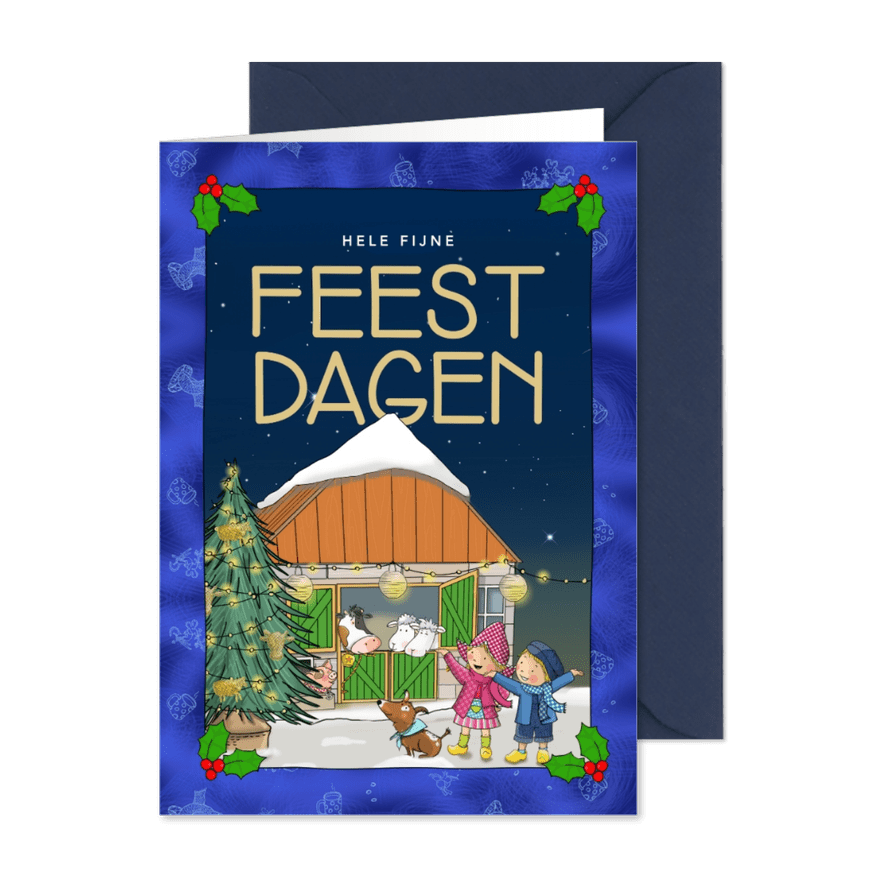 Fien & Teun Hele fijne Feestdagen - Kaartimpressie