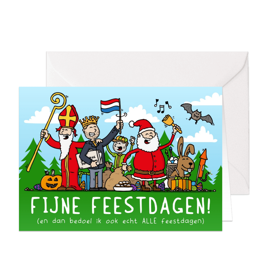 Fijne feestdagen - voor een heel jaar! - Kaartimpressie