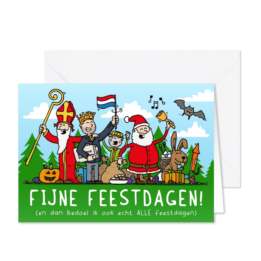 Fijne feestdagen - voor een heel jaar! - Kaartimpressie