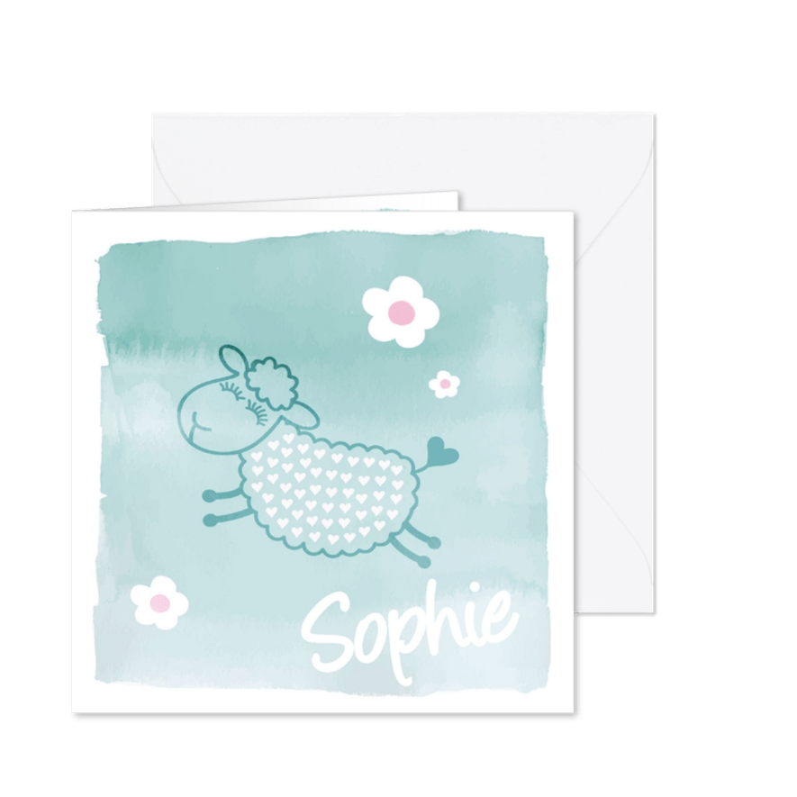 Geboortekaartje Sophie Schaap - Kaartimpressie