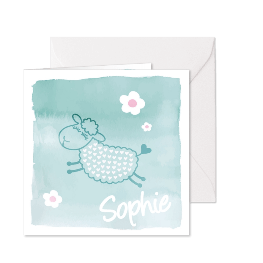 Geboortekaartje Sophie Schaap - Kaartimpressie