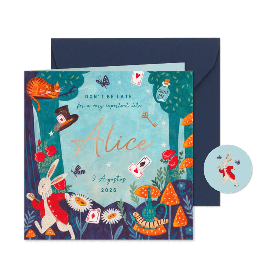 Geboortekaartje wonderlijk sprookje - Kaartimpressie