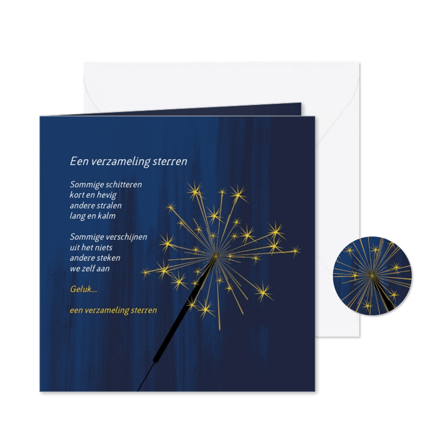 Geluk een verzameling sterren 2 - Kaartimpressie