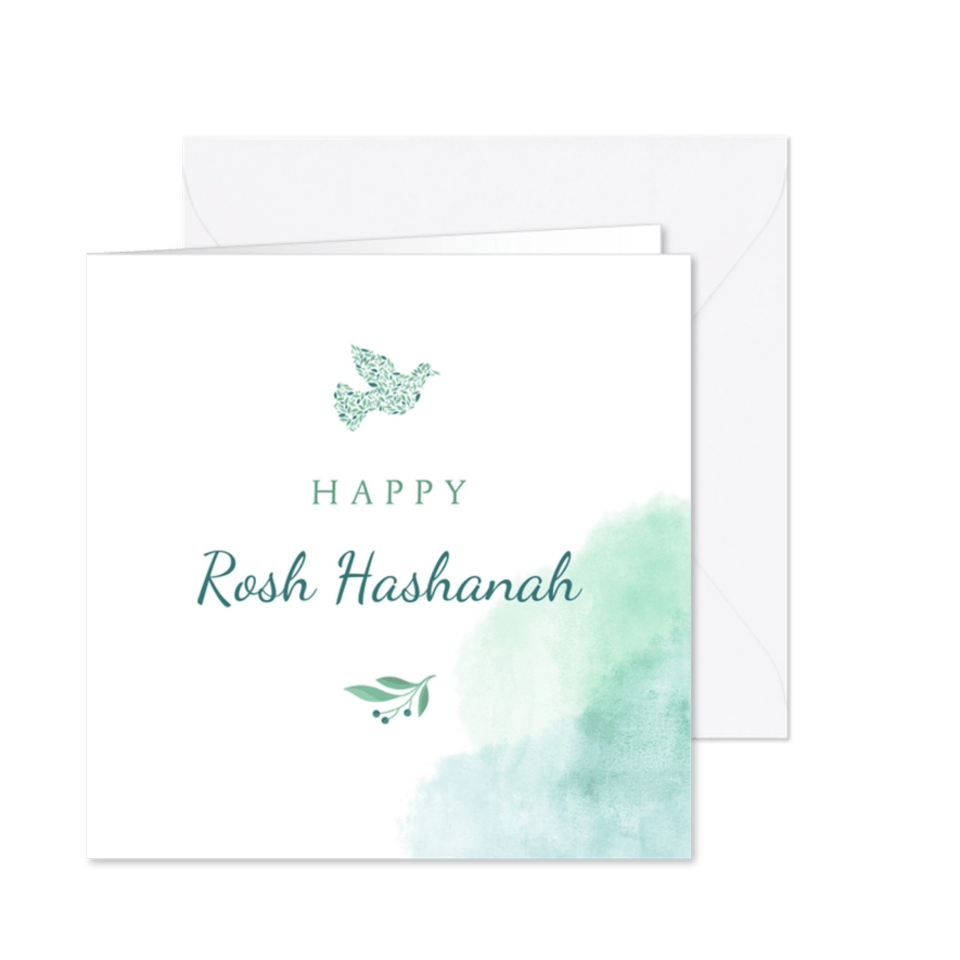 Happy Rosh Hashanah Joodse jaarwisseling - Kaartimpressie