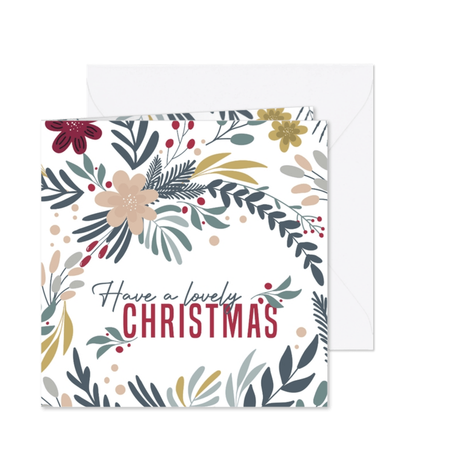 Have a lovely christmas kerstkaart - Kaartimpressie