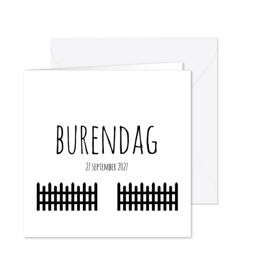 Hekje open voor de buren - Kaartimpressie