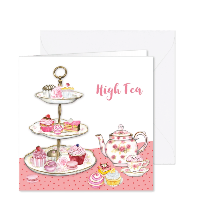 High Tea taartenstandaard - Kaartimpressie