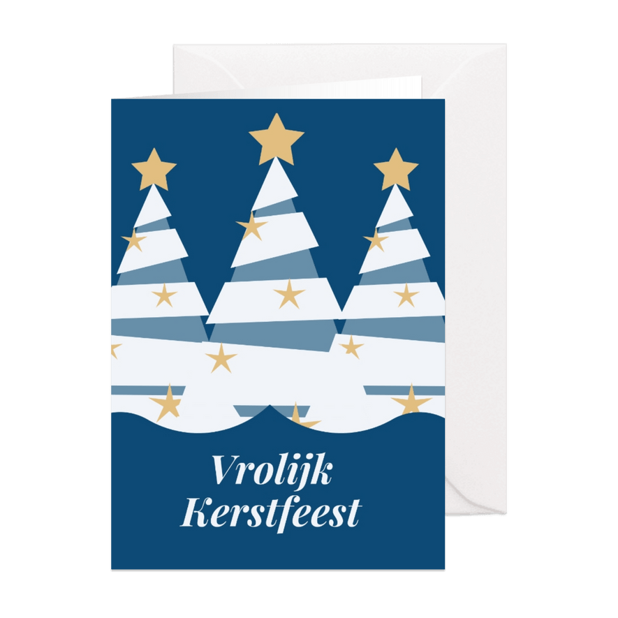 Jeugdfonds Sport & Cultuur kerstkaart kerstboom - Kaartimpressie