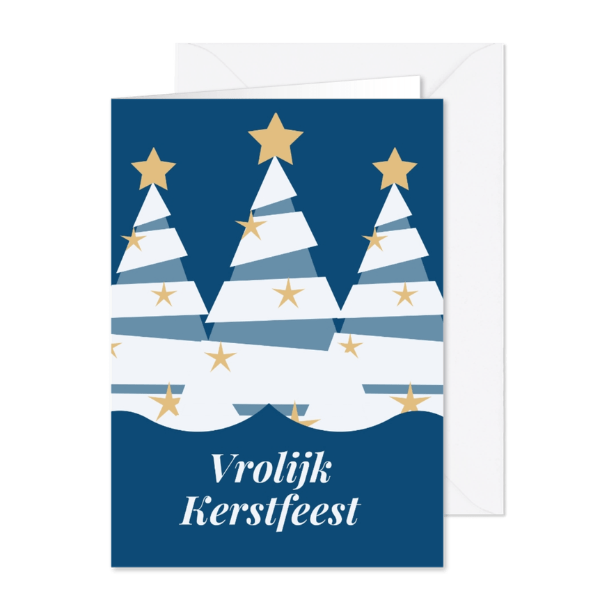 Jeugdfonds Sport & Cultuur kerstkaart kerstboom - Kaartimpressie