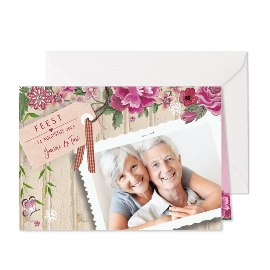 Jubileum feest Hout Bloemen - Kaartimpressie