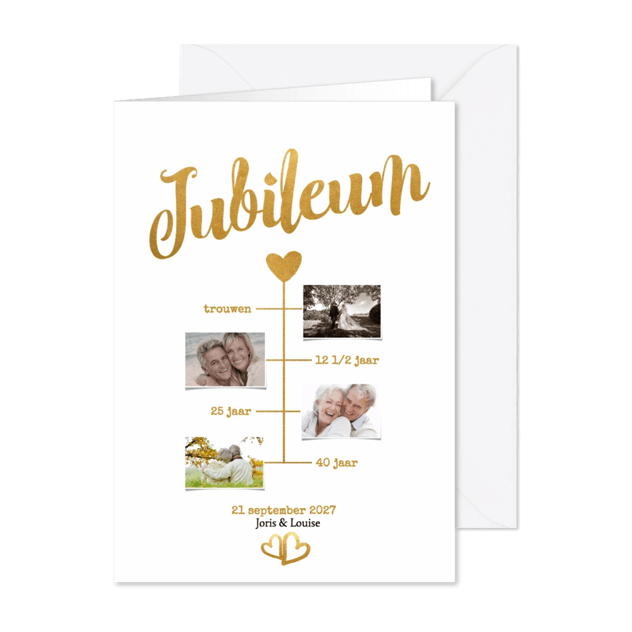 Jubileum goud - BK - Kaartimpressie