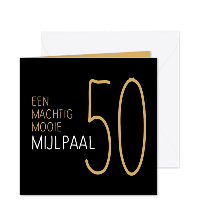 jubileum mijlpaal 50 - Kaartimpressie